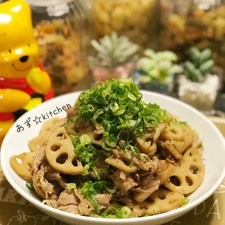 豚肉とレンコンの煮炒め〜きんぴら風味〜|あずさん