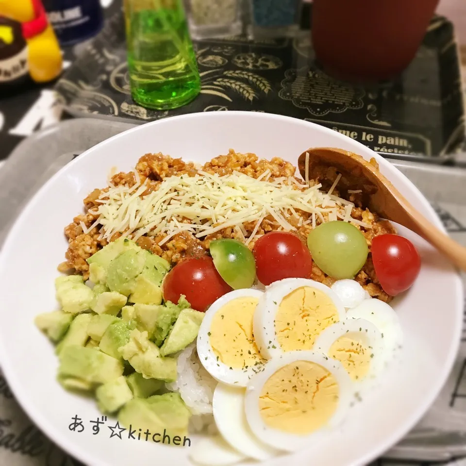 Snapdishの料理写真:お弁当の残りで 自分の晩御飯♪|あずさん