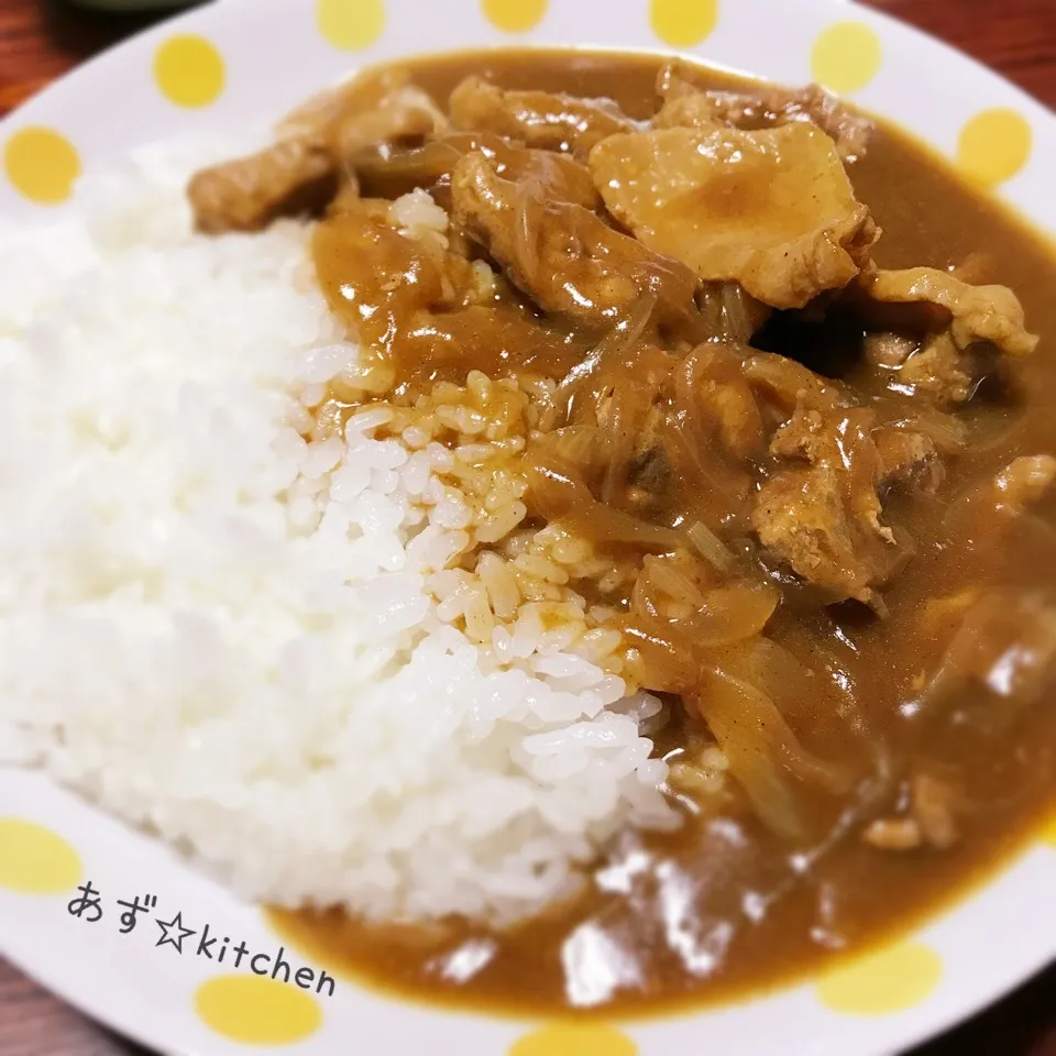 新玉と親どりのカレー♪|あずさん