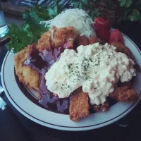 カツで勝つ♪柔らか鶏むね肉でタルタルわらじチキンカツ♪