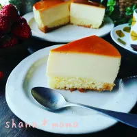 Snapdishの料理写真:超絶なめらかカラメル染みじゅわ～♪絶品プリンケーキ♪