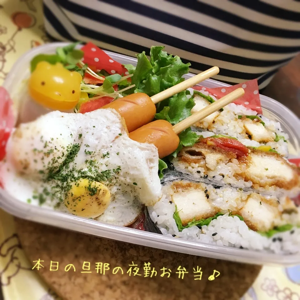 ぎゅうぎゅう詰めだよ💦旦那お弁当|あずさん