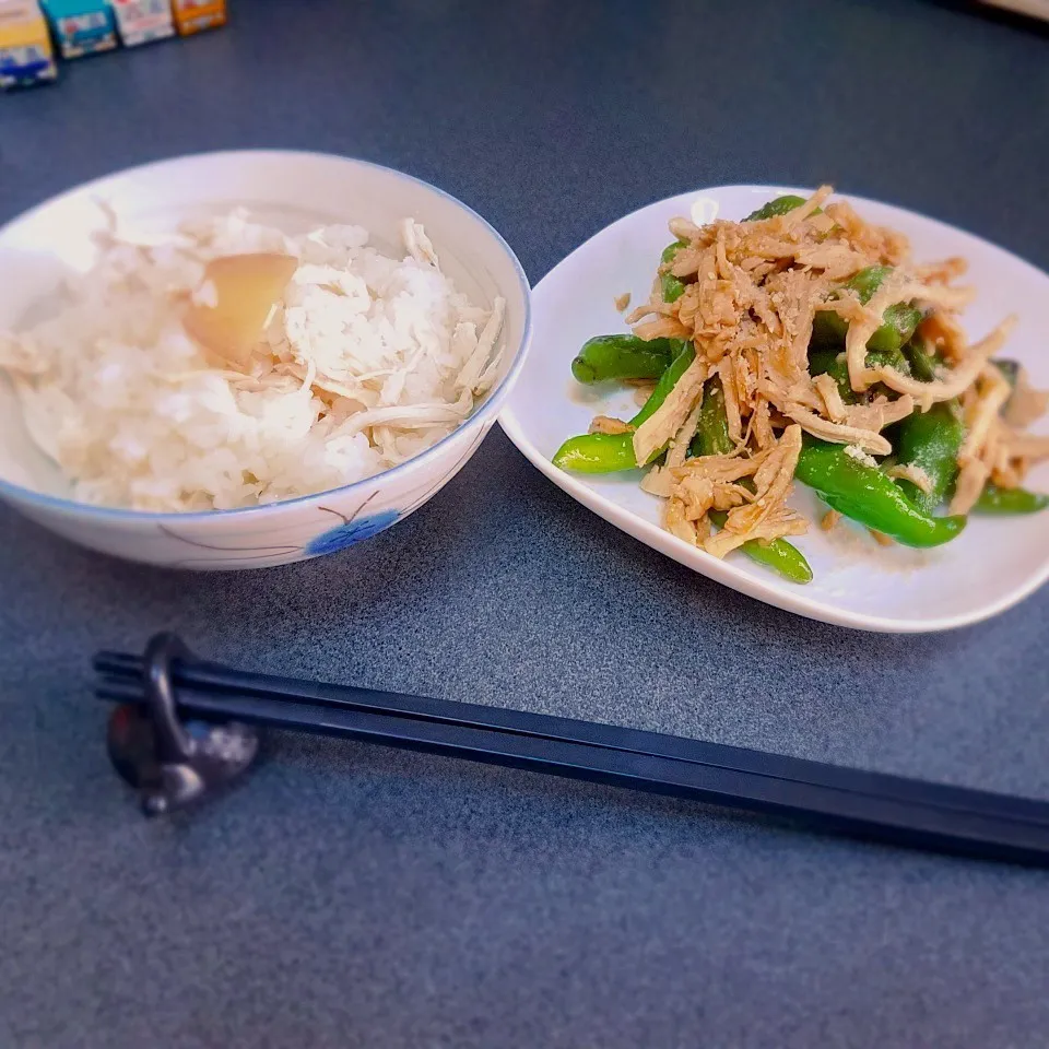 Snapdishの料理写真:タンパク質補給ランチ。。。|masaki .fさん