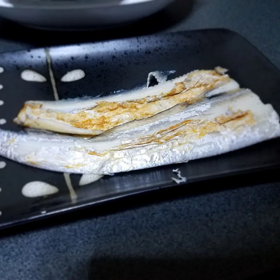 Snapdishの料理写真:太刀魚の塩焼き。。。|masaki .fさん