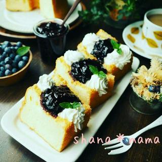 シフォンケーキ ブルーベリージャムのレシピと料理アイディア27件 Snapdish スナップディッシュ