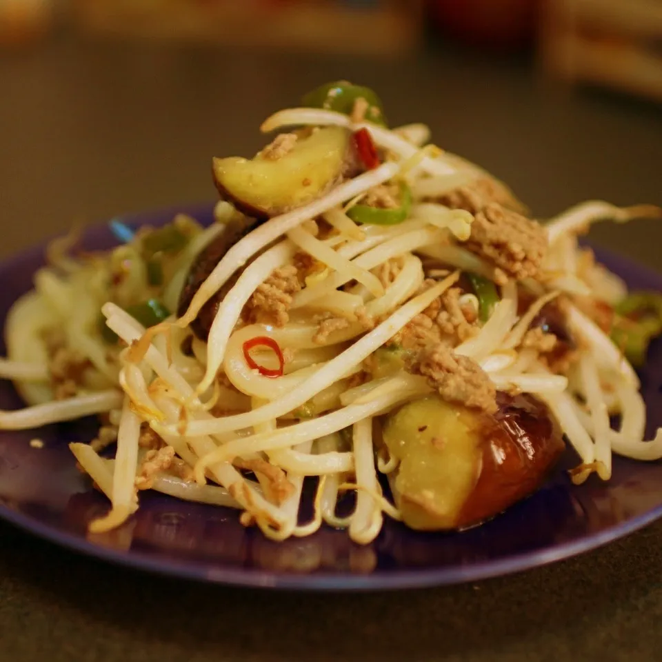 焼きうどん(白タンタン風)。。。|masaki .fさん