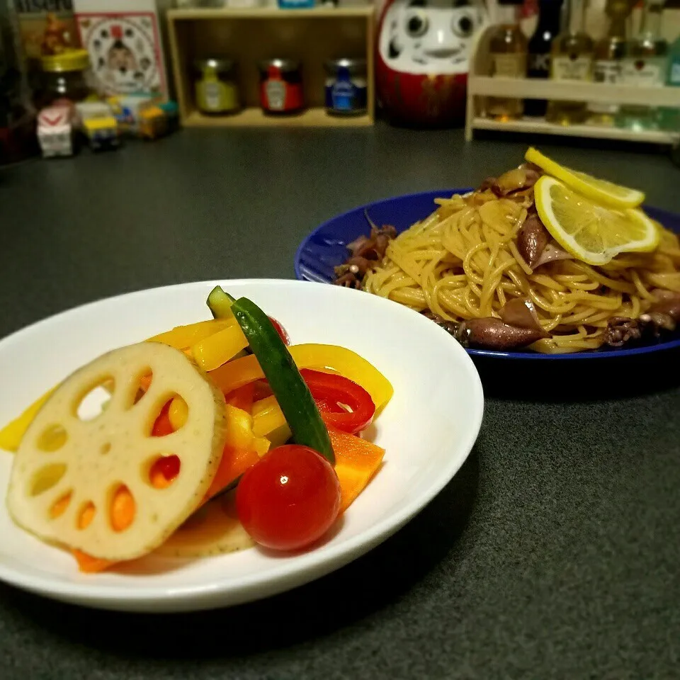 Snapdishの料理写真:夜食ではなく、本日1食目。。。|masaki .fさん