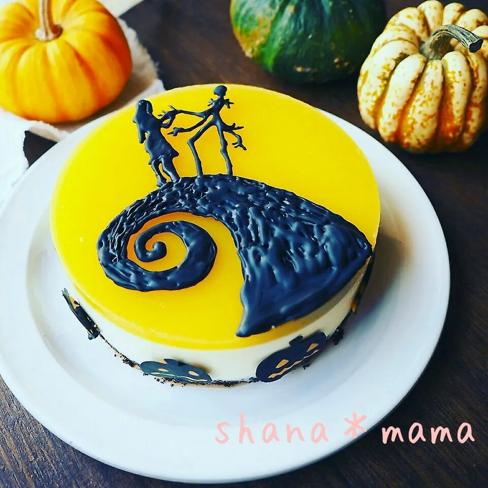 まだまだ間に合う♪オレンジレアチーズケーキハロウィンver|しゃなママさん