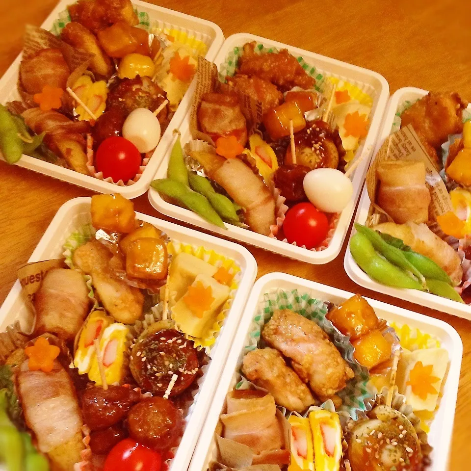 Snapdishの料理写真:運動会のお弁当|ちゃーごさん