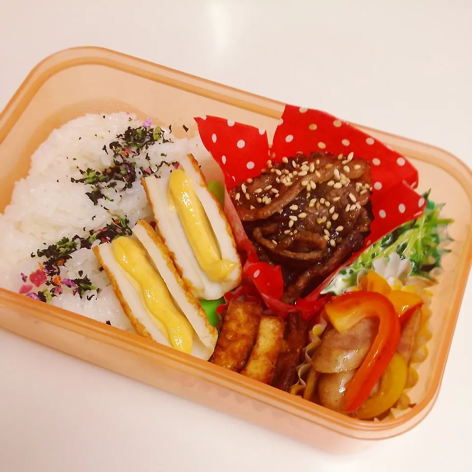 Snapdishの料理写真:旦那ちゃん弁当|ちゃーごさん