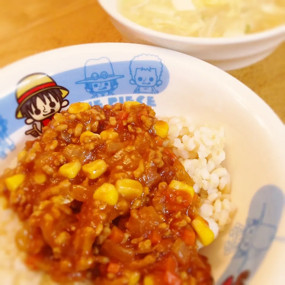 キーマカレーとスープ☆|ちゃーごさん