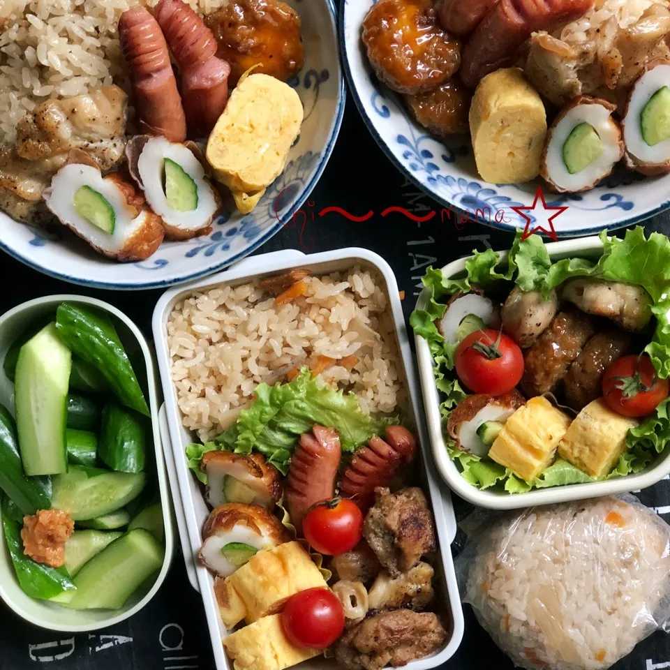 7/20💦☀️家族❹人分のお弁当🍱とランチ🏠|ちぃママ☆さん