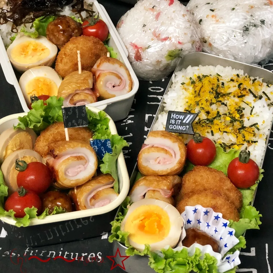 7/12☔️家族❹人分のお弁当🍱🍙と🏠ランチ|ちぃママ☆さん