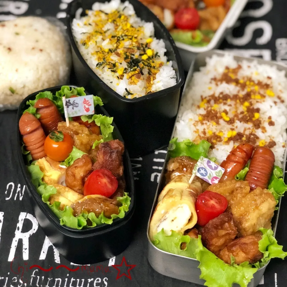 6/20☔️家族❸人分のお弁当🍱🍙|ちぃママ☆さん