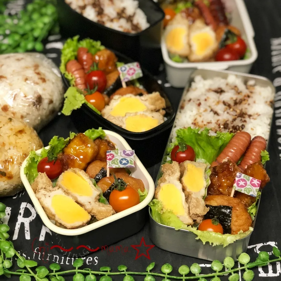 6/15☔️家族❹人分のお弁当🍱🍙|ちぃママ☆さん