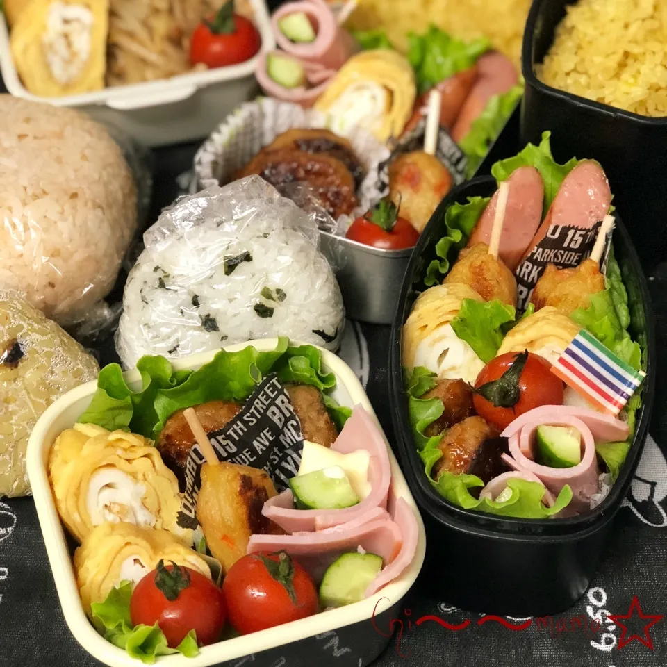 6/7☁️家族4人分のお弁当🍱🍙|ちぃママ☆さん