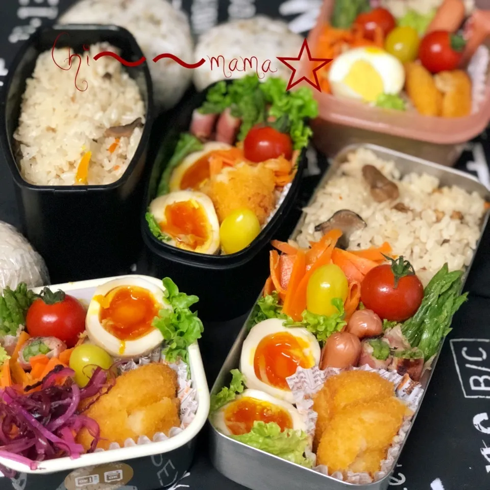 5/17☁️家族4人分のお弁当🍱🍙|ちぃママ☆さん