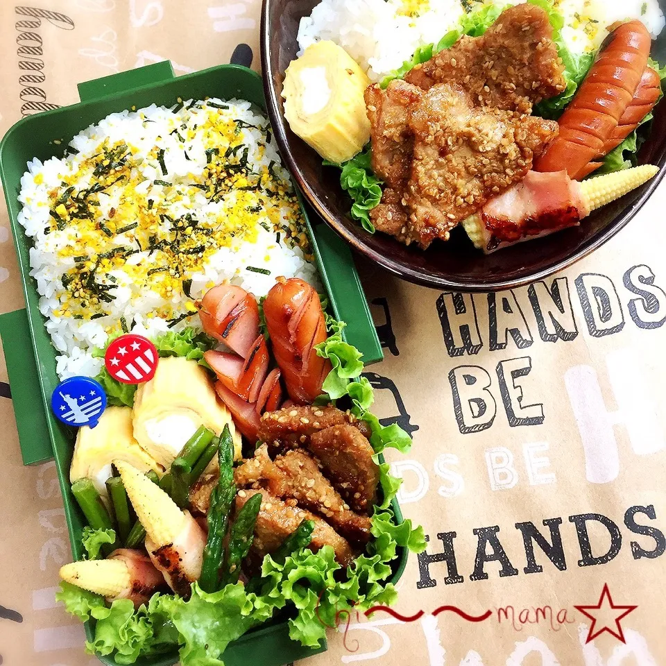 6/7⚾️高校球児の🍱と大学生の家弁当🍱|ちぃママ☆さん