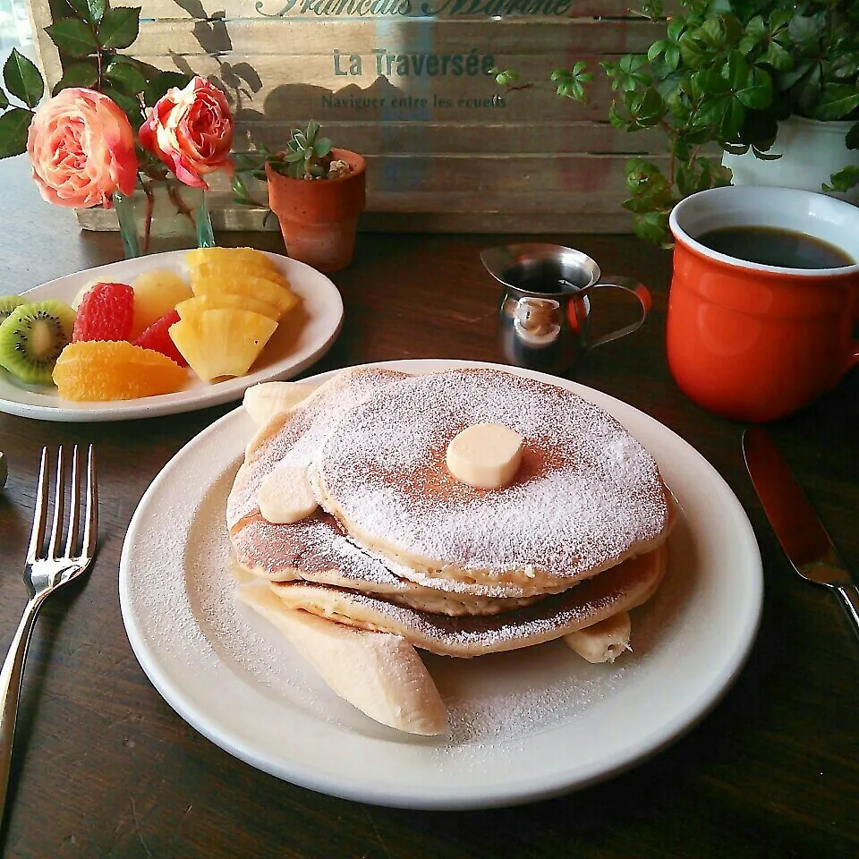 ふんわりミルキー♪リコッタチーズパンケーキ♪|しゃなママさん