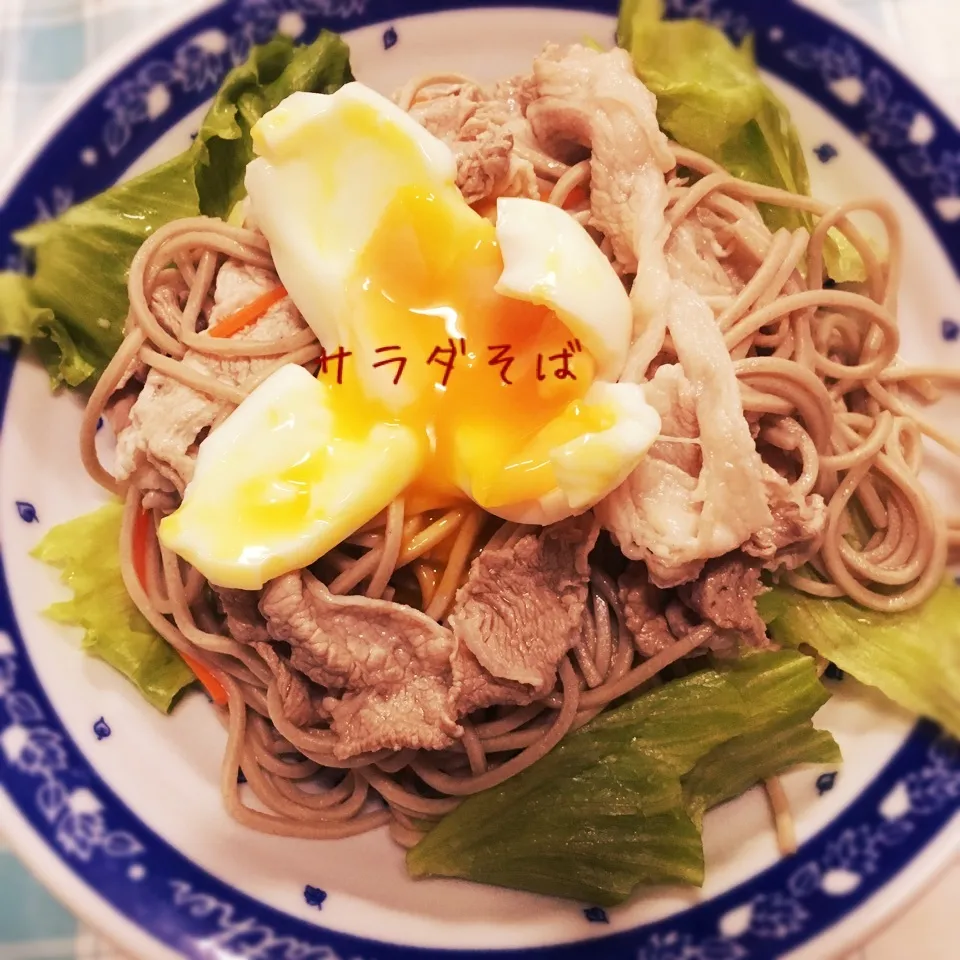 Snapdishの料理写真:サラダそば|なっつんさん