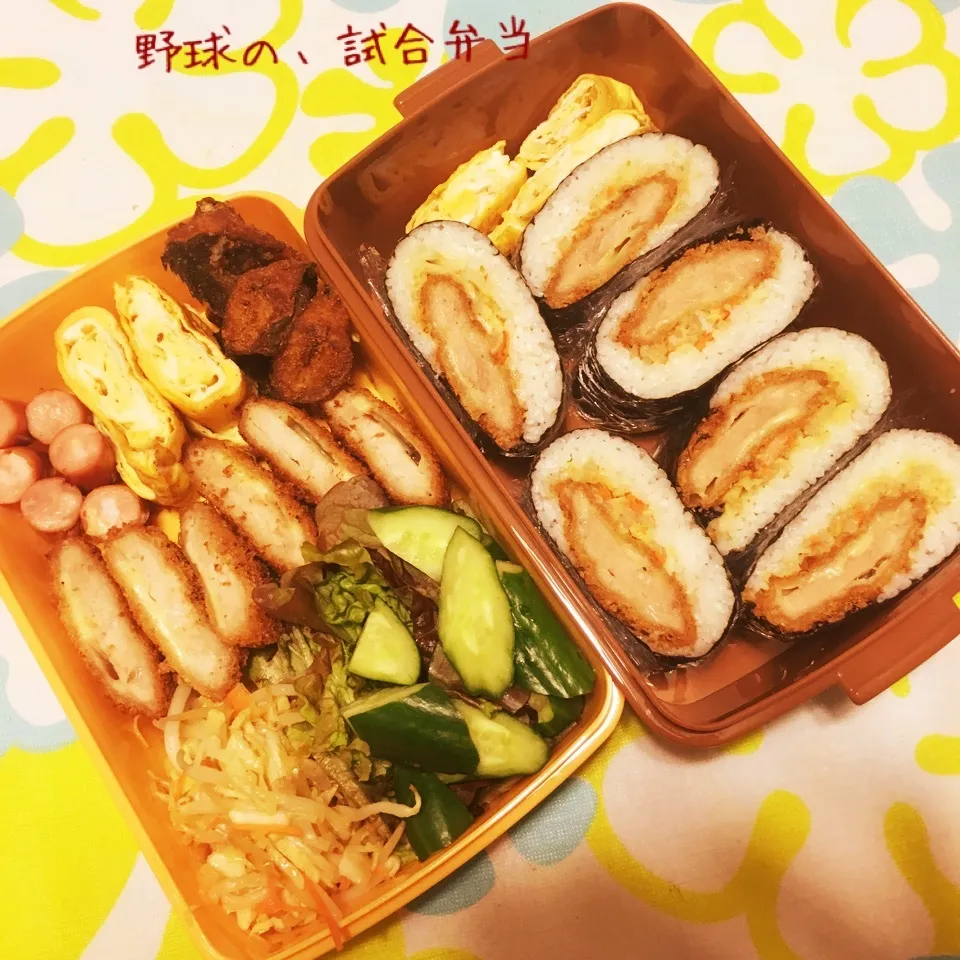 野球の、試合弁当♥|なっつんさん