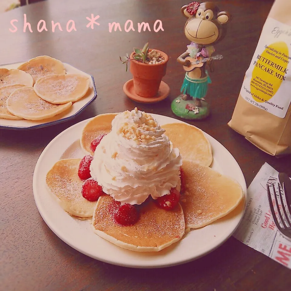 Snapdishの料理写真:Eggs'n Things風パンケーキ|しゃなママさん