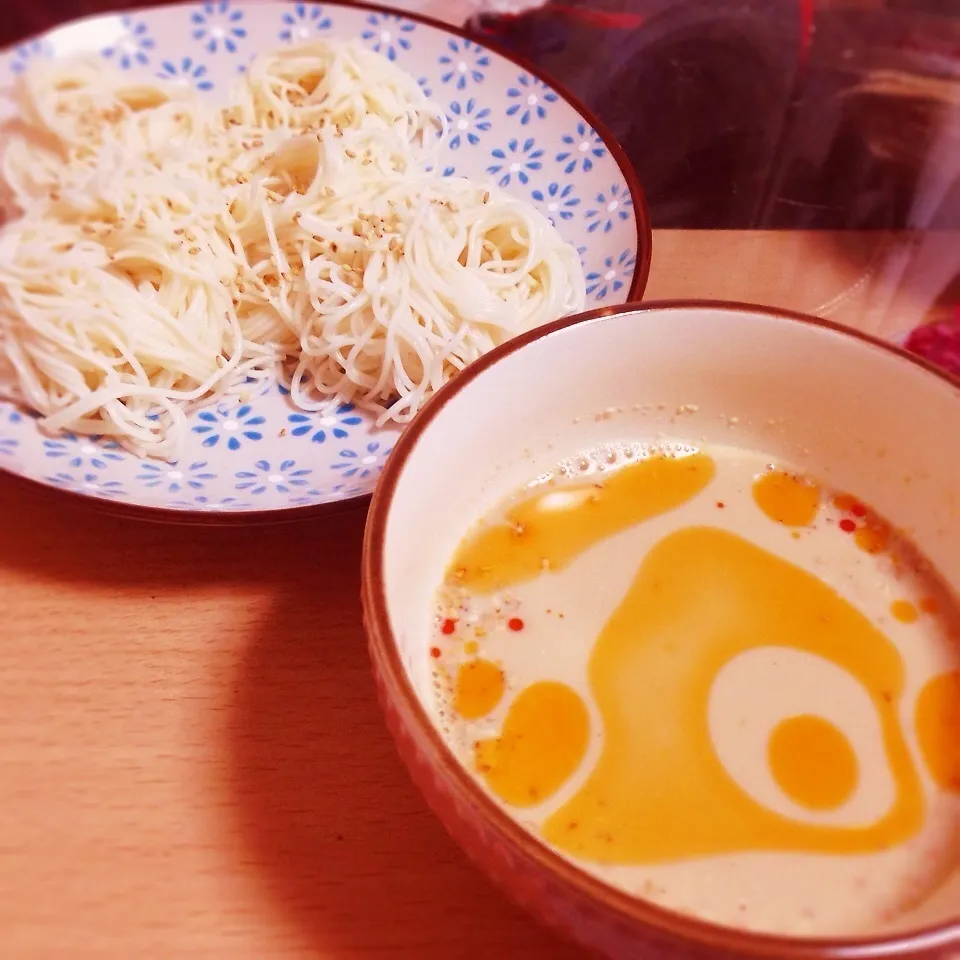 豆乳そうめん♡|はねさん