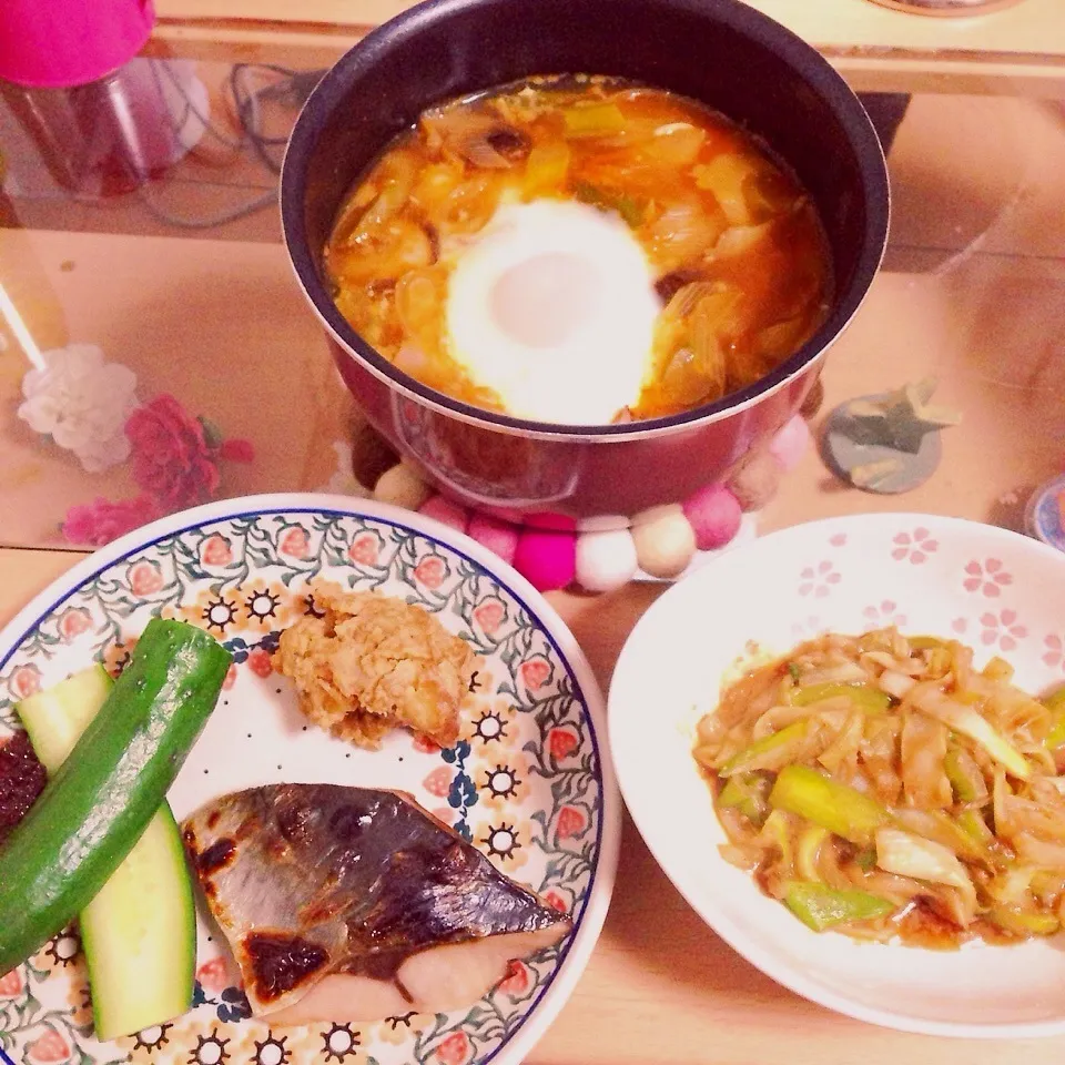 Snapdishの料理写真:ネギたっぷりごはん♡|はねさん