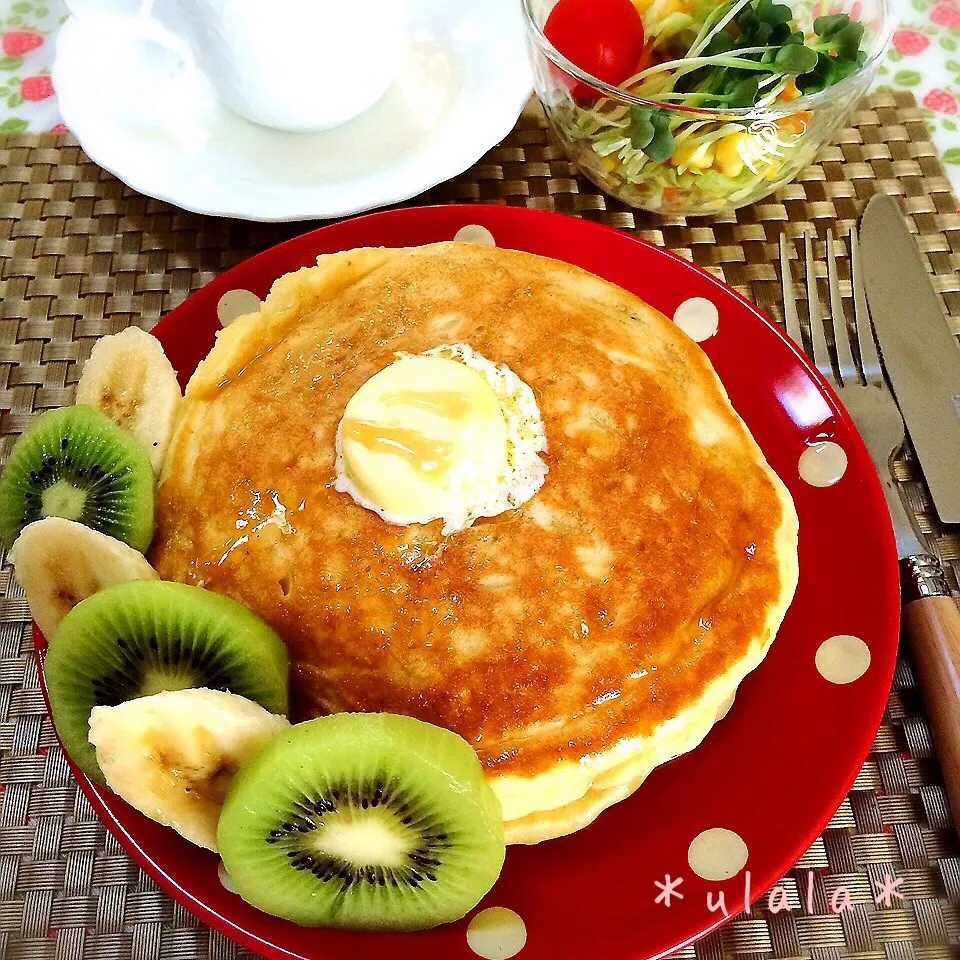 しゃなままサンのもちもちパンケーキ♡|うららさん