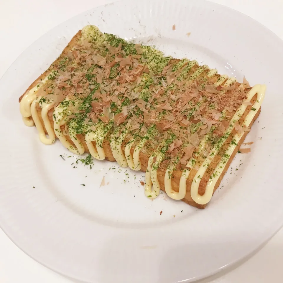 Snapdishの料理写真:お好み焼風厚揚げ|milky wayさん