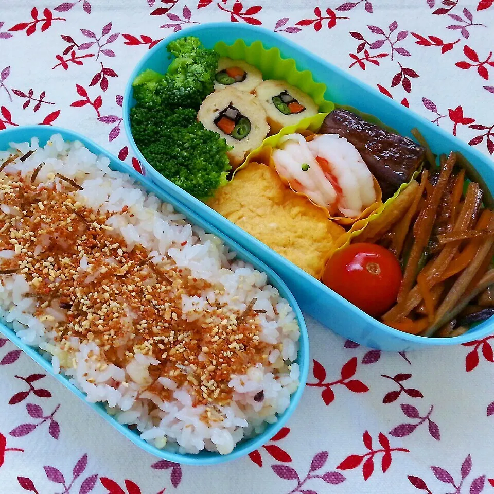 Snapdishの料理写真:今日のお弁当♪まねっこ２種入り！|のりさん