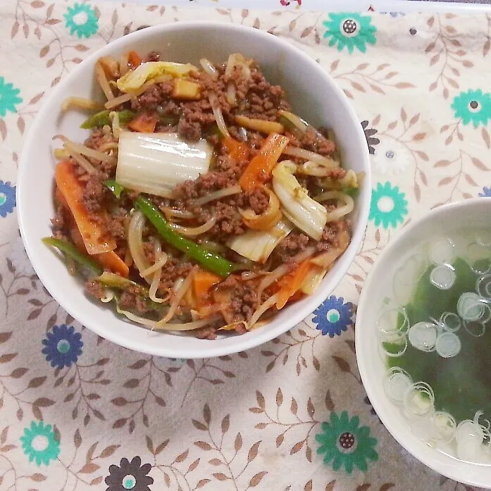 麻婆野菜丼！|のりさん