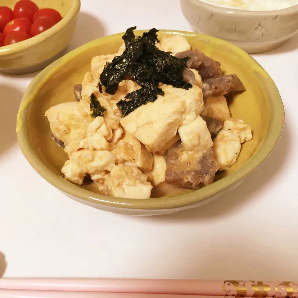 こんにゃくと豆腐の味噌炒め|ⓚⓔⓘⓜⓐⓡⓤさん