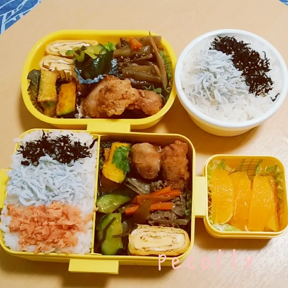 娘ちゃん弁当＆自分弁当♪|ぽんちっちさん