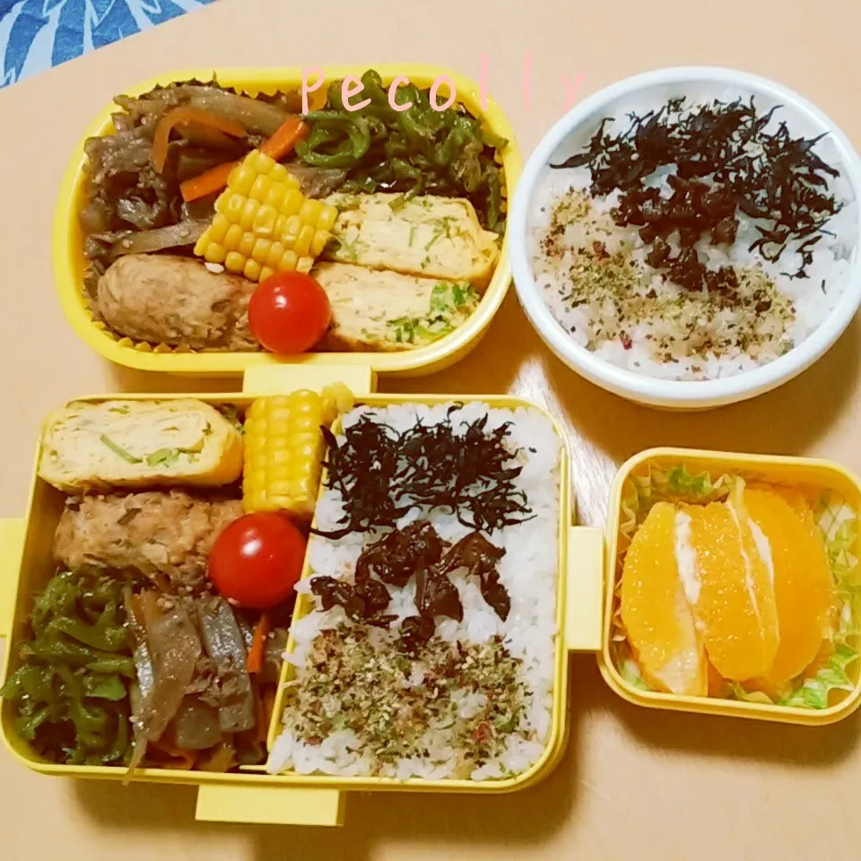 娘ちゃん弁当＆自分弁当♪|ぽんちっちさん