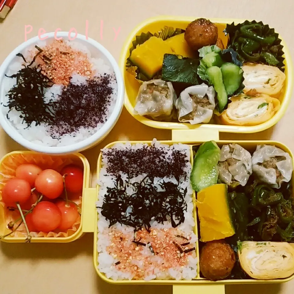 娘ちゃん弁当＆自分弁当♪|ぽんちっちさん