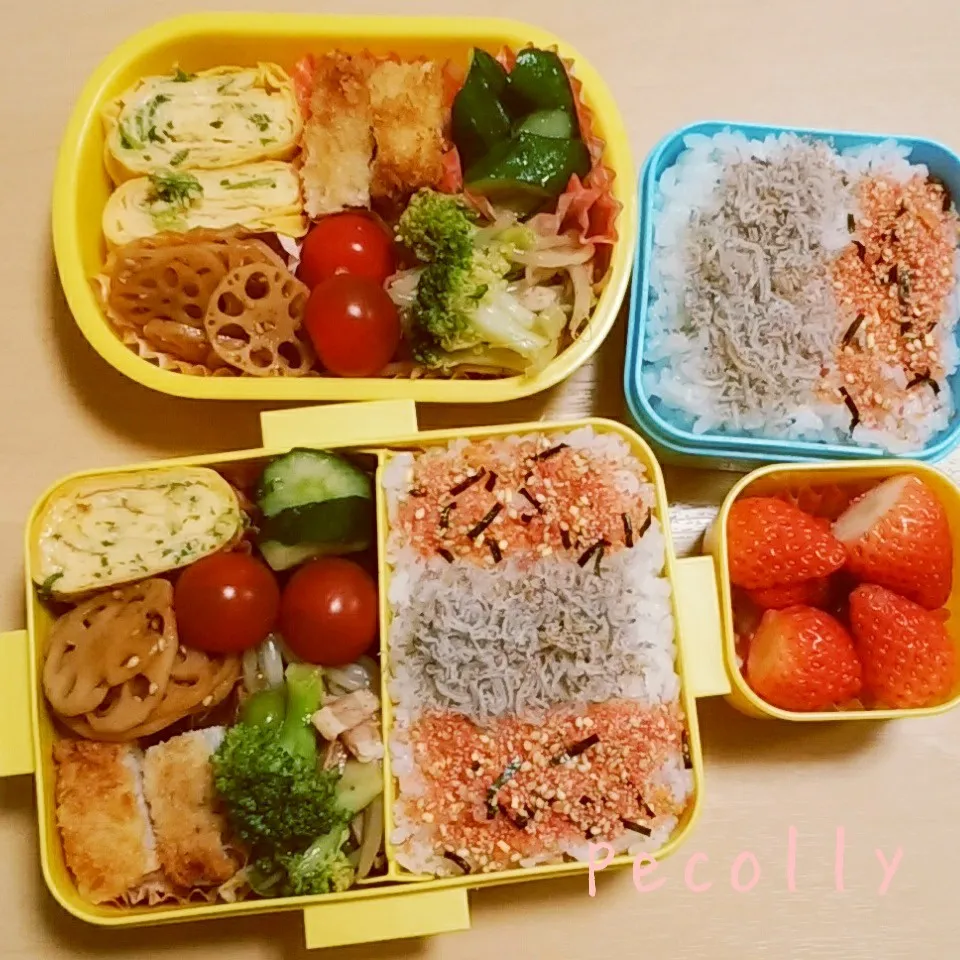 娘ちゃん弁当＆自分弁当♪|ぽんちっちさん