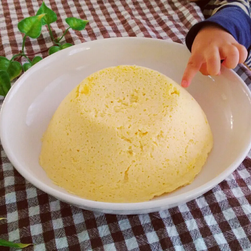 1歳息子と＊混ぜてレンチンおからケーキ♪|＊ゆき＊さん