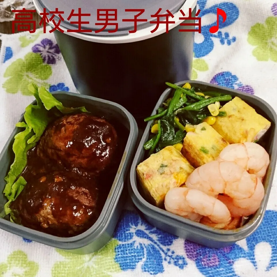 Snapdishの料理写真:高校生男子弁当|すずぽんさん