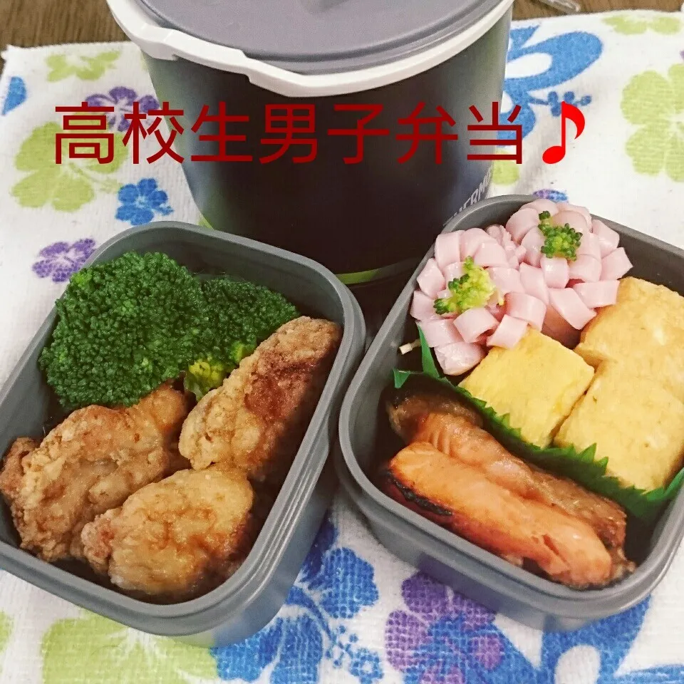 Snapdishの料理写真:高校生男子弁当|すずぽんさん