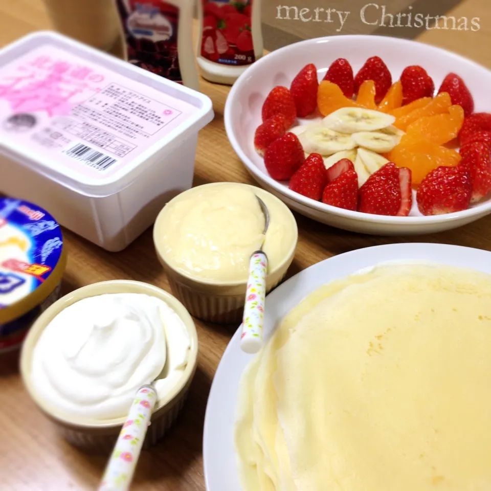 クリスマス＊クレープ屋さんごっこ(*^^*)♡|＊ゆき＊さん