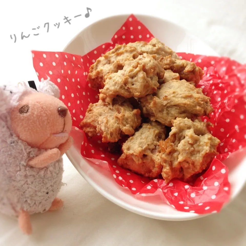 Snapdishの料理写真:りんごのドロップクッキー♪|＊ゆき＊さん