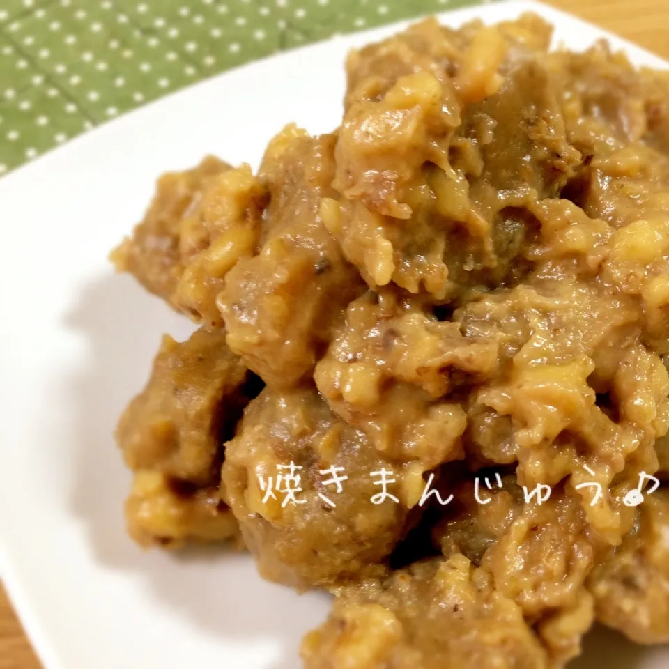 くるみ豆乳味噌の焼きまんじゅう＊昆布豆リメイクおやつ♪|＊ゆき＊さん