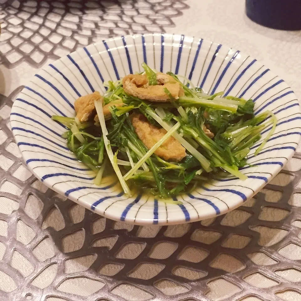 京水菜とおあげのさっと煮|eko*☆さん