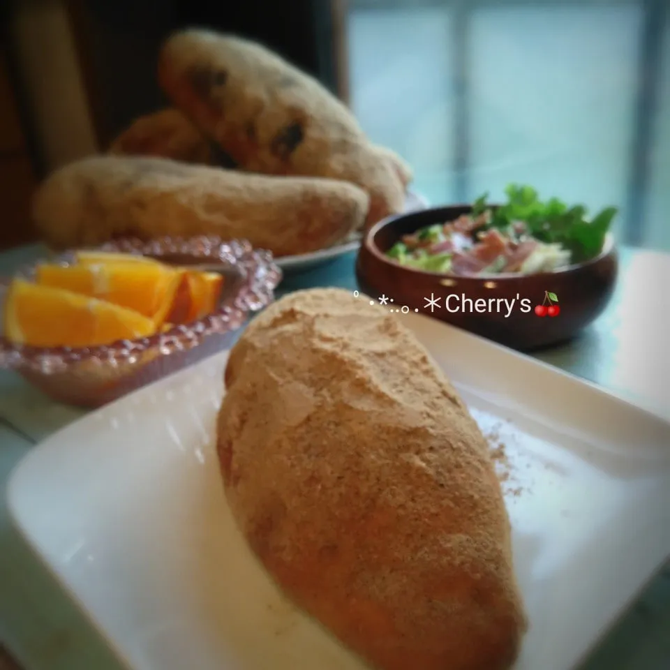 きな粉揚げパン💕朝食だよ(*´ 艸｀)|Cherry'sさん