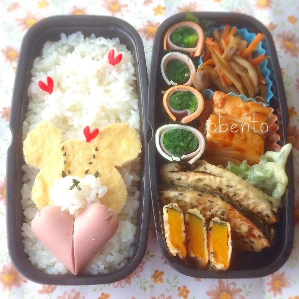 主人のお弁当＊ハッピーバレンタイン♡ジャッキー♫|＊ゆき＊さん