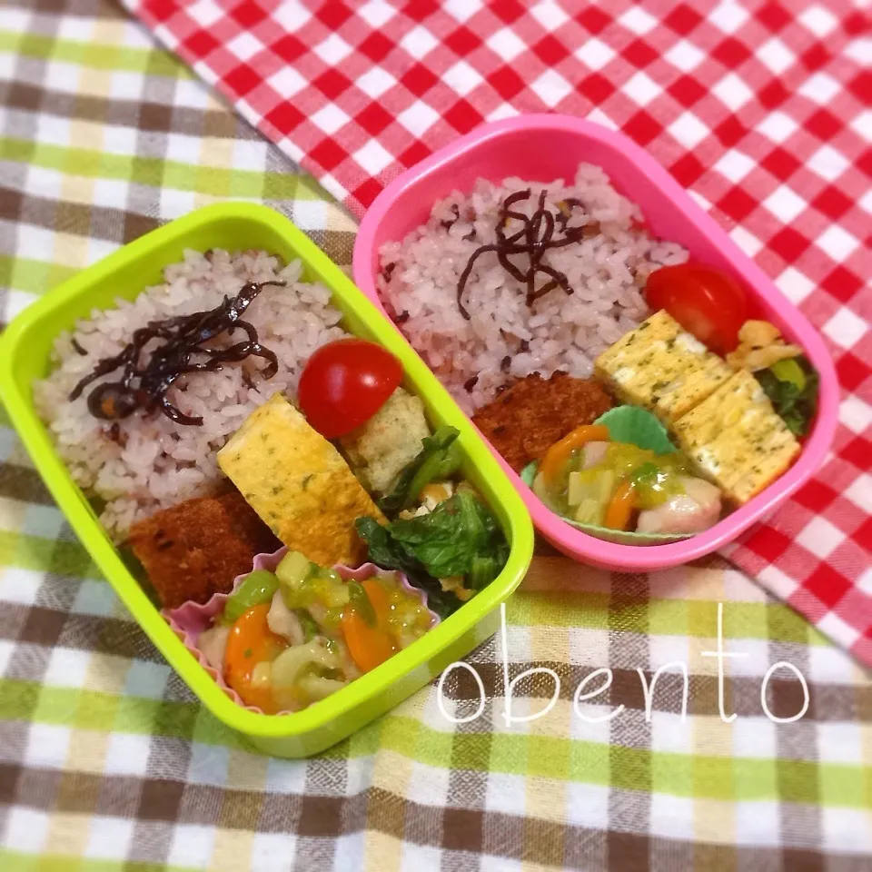 Snapdishの料理写真:幼稚園親子弁当♫|＊ゆき＊さん