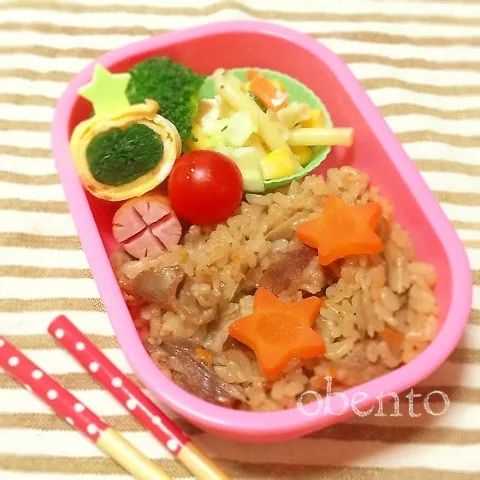 焼肉の炊き込みごはん弁当♫|＊ゆき＊さん