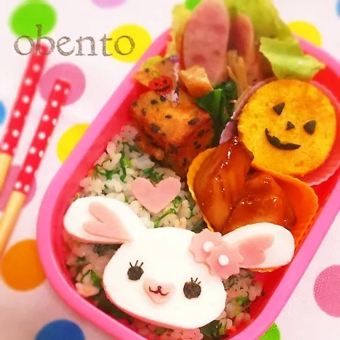 うさぎのモフィdeほんのりハロウィン弁当♫|＊ゆき＊さん