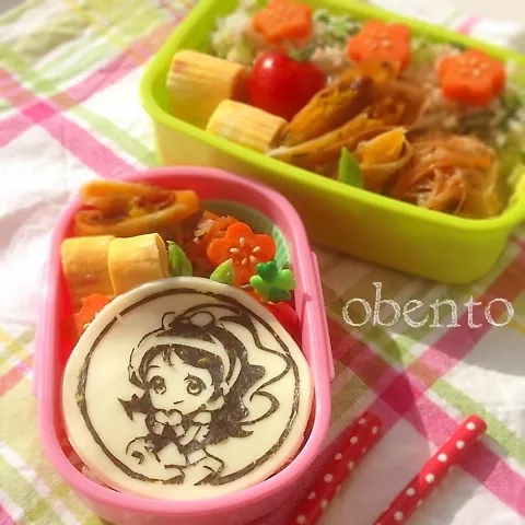 親子弁当＊キュアハニー♡ハピネスチャージプリキュアより♫|＊ゆき＊さん